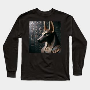 Realistic Golden Anubis Long Sleeve T-Shirt